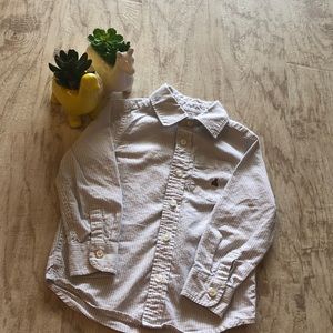 Boys long sleeve cotton button down shirts